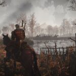 The Witcher 3 Hild Hunt Geralt in una palude