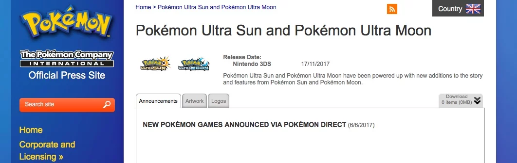 Pokémon Ultra Sole & Ultra Luna