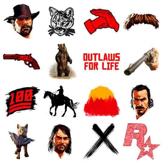 red dead redemption 2 stickers