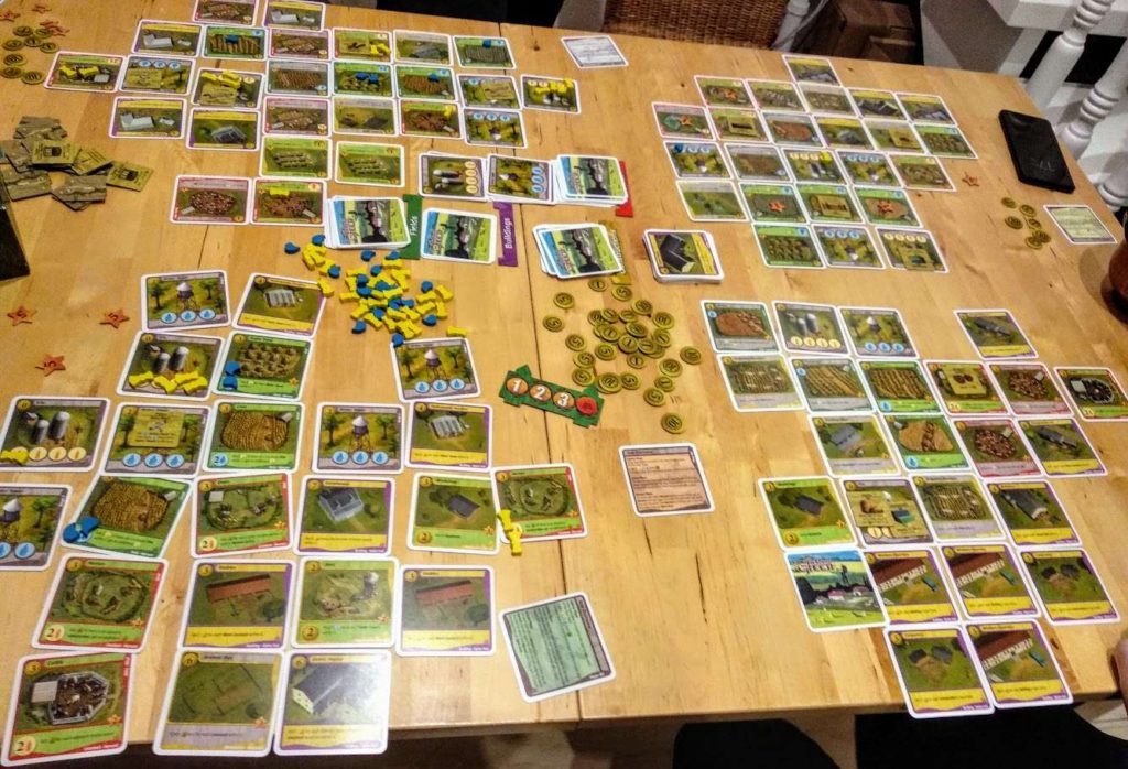 Fieelds of Green: board del gioco a fine partita