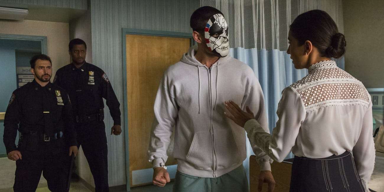 ben-barnes-center-as-billy-russo-in-the-punisher-season-2-billys-face-is-mildly-disfigured
